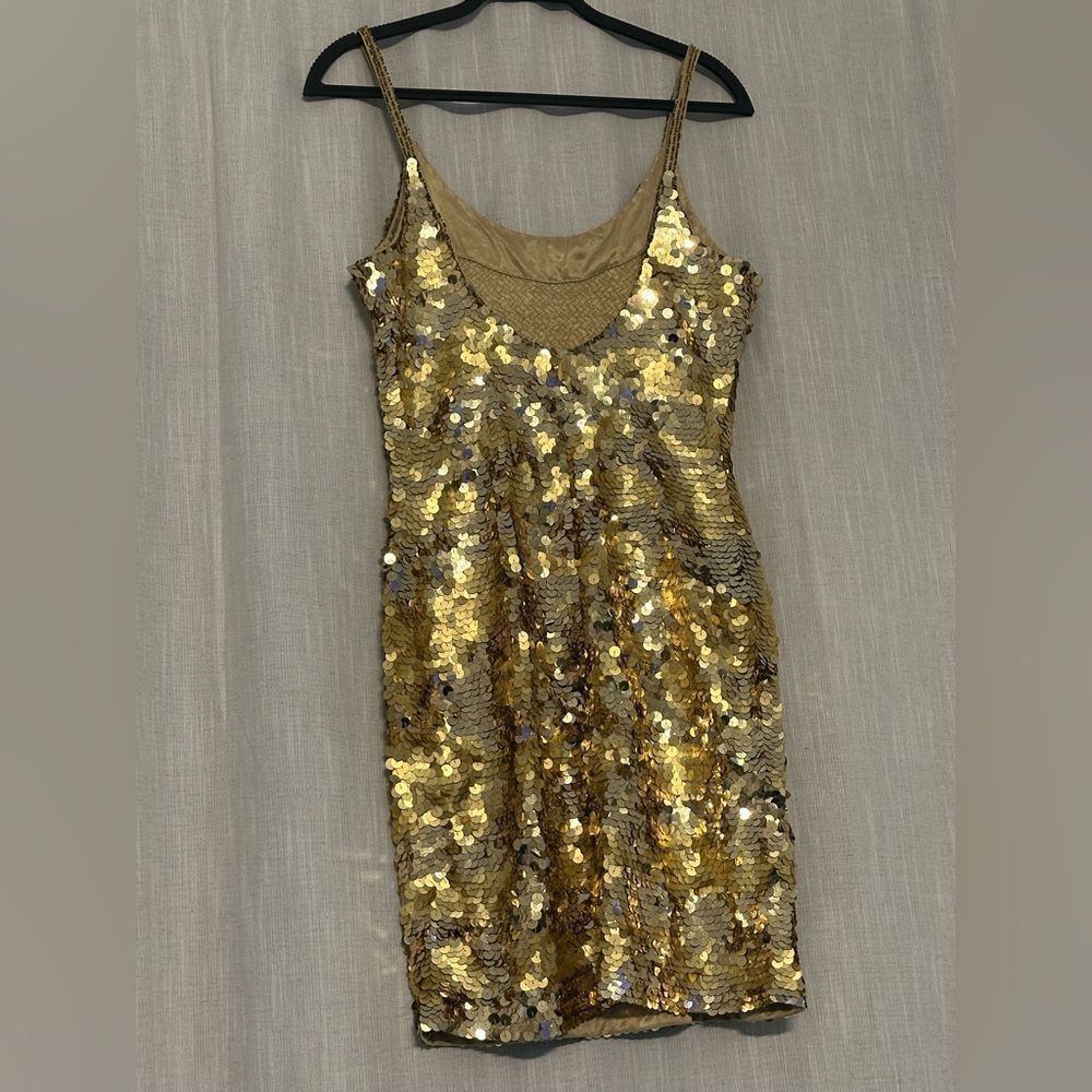 Vintage A.J. Bari for Lord & Taylor Sequin Cocktail Dress - Picture 6 of 9